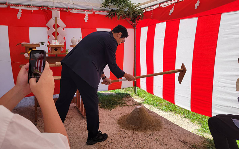 ナーシングホームすまいる米子河崎 地鎮祭が執り行われました