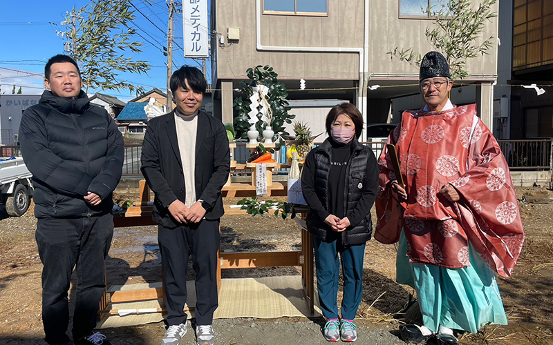 ケアリー松阪（仮称） の地鎮祭を行いました。
