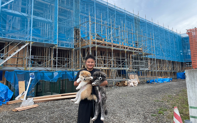 ナーシングホームケアリー仙台折立の建築現場です。
