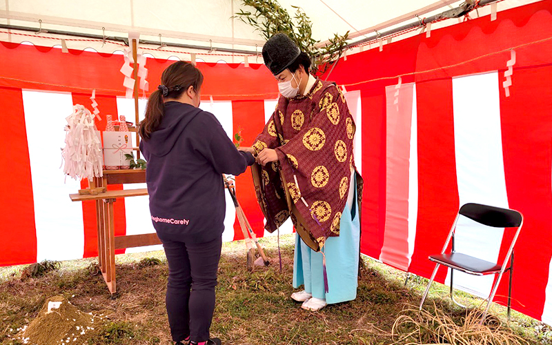 ケアリー下佐波2号館とケアリー彦根宇尾の地鎮祭が執り行われました